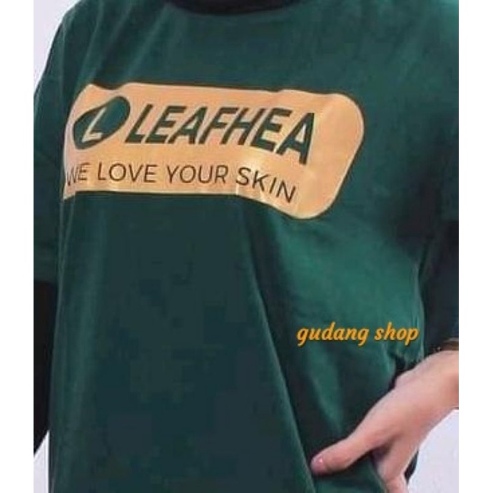 kaos cewek cowo leafhea terbaru combed 30s