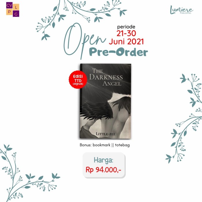 

FLASH SALE!!! THE DARKNESS ANGEL BY LITTLE ZEE TERLARIS