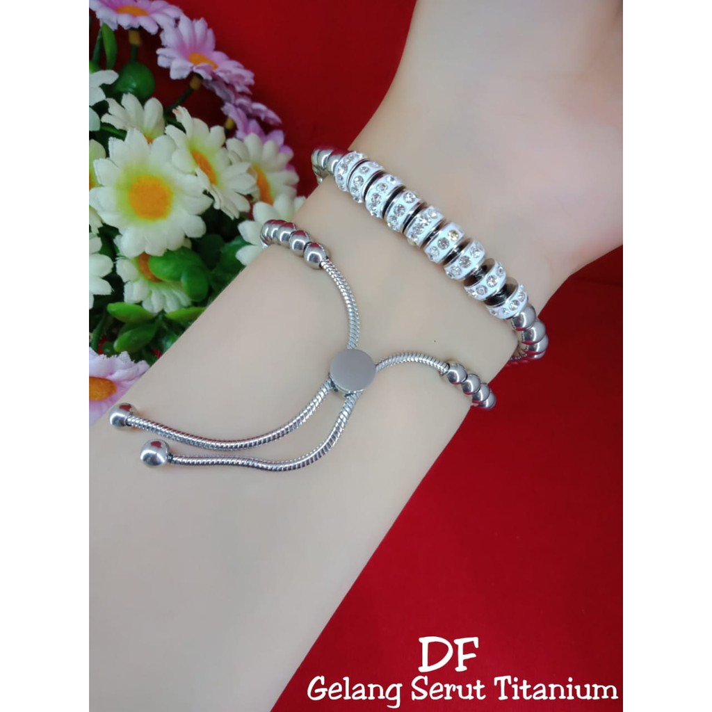 GELANG SERUT TITANIUM - SILVER