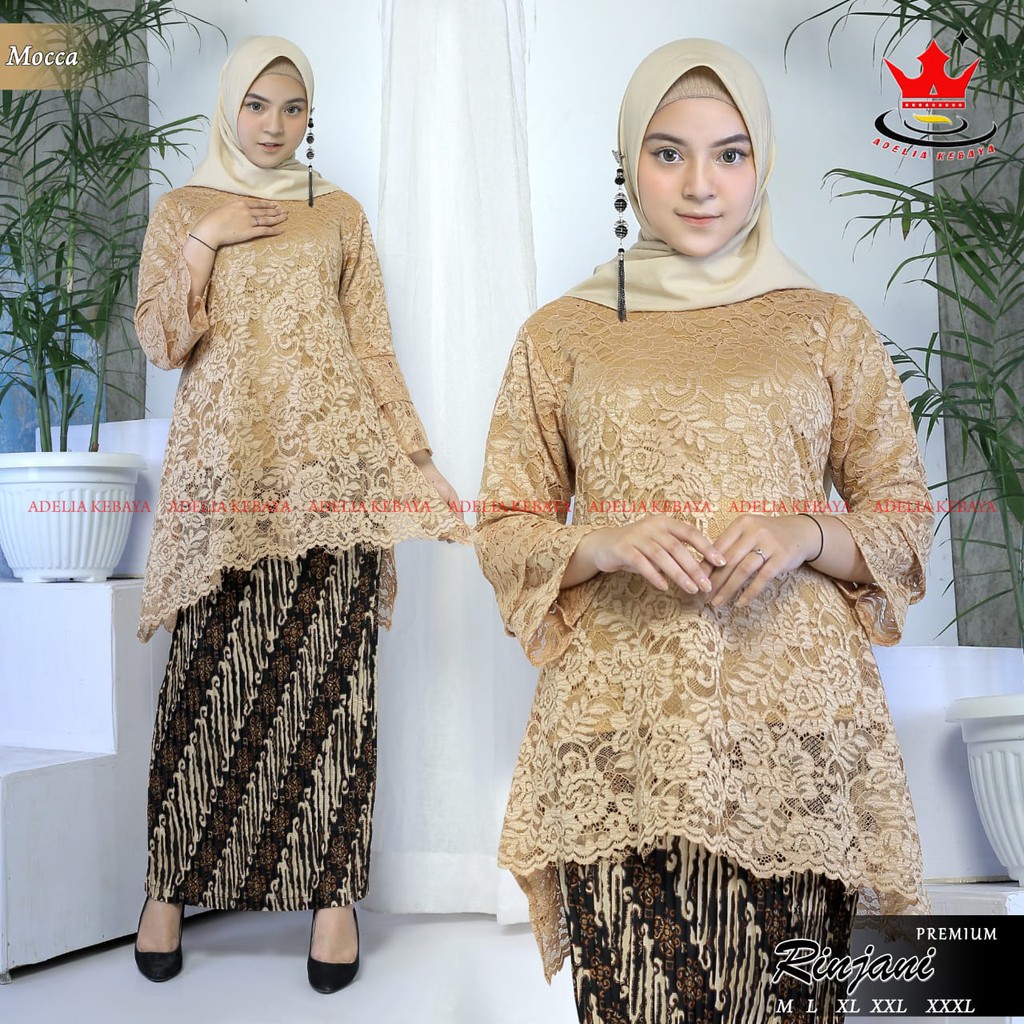 ADE> ORIGINAL BIG SIZE - KEBAYA RINJANI BRUKAT MODERN - KEBAYA BRUKAT JUMBO - BRUKAT KEBAYA JUMBO-7