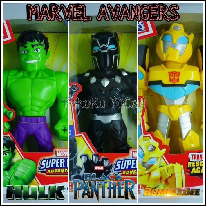 Robot Transformers Mega Mighties Bumble bee Hulk Black Panther