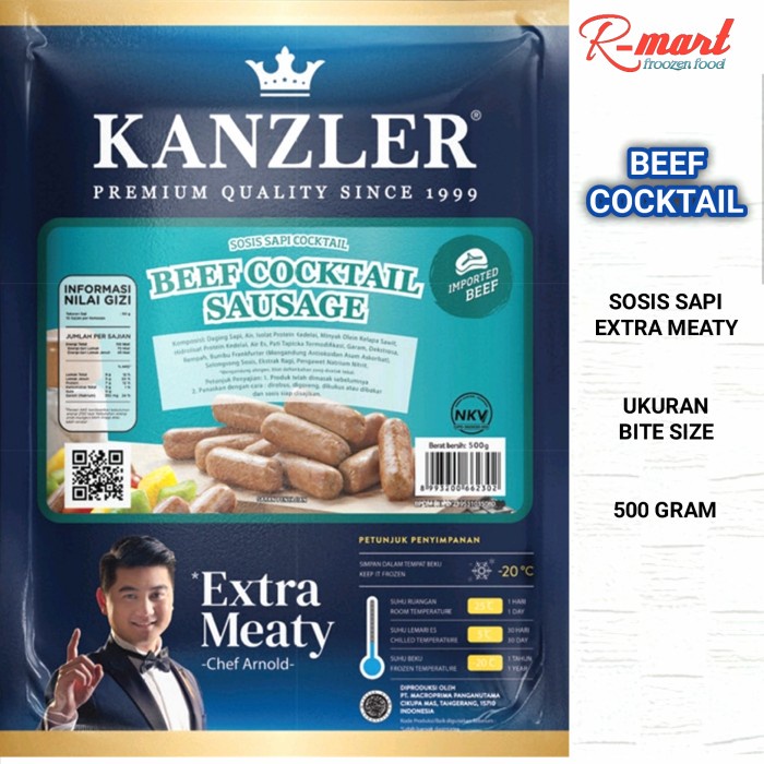 

Kanzler Beef Cocktail Sausage 500gr Sosis Sapi
