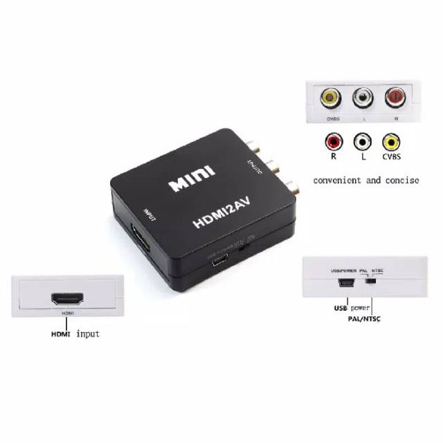 HDMI 2 AV Converter Mini Box HDMI to RCA Adapter HDMI to AV Konverter HDMI to AV Connector HDMI