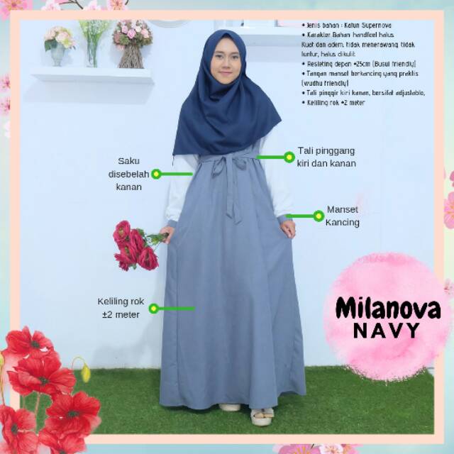 Gamis milanova / gamis casanova