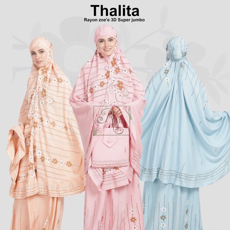 Mukena Thalita | Mukena Dewasa Premium Rayon Zoe | Mukena bogor COD | Rhayanh Collection