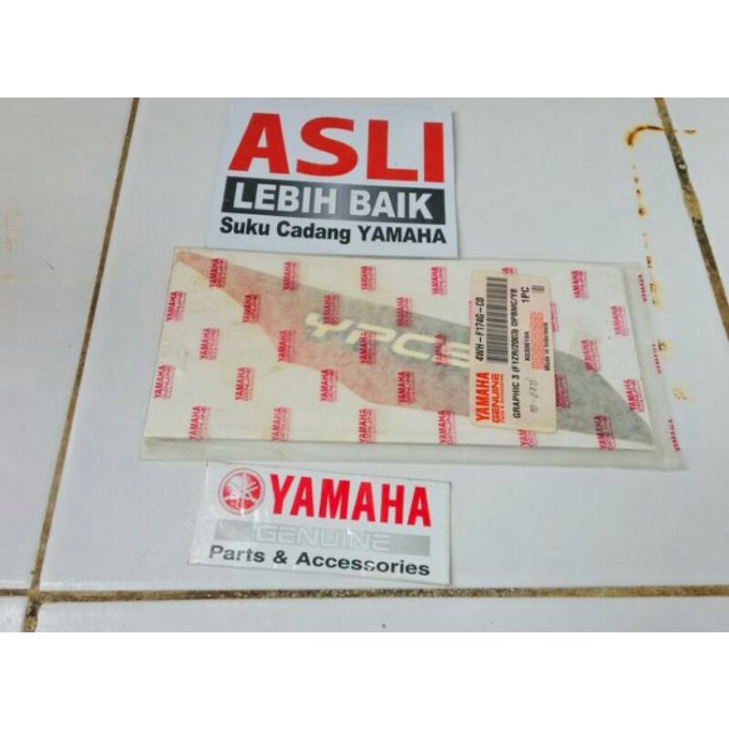 graphic striping sticker stiker cover aki tutup box accu fizr f1zr 2003 hitam orange original YGP ya