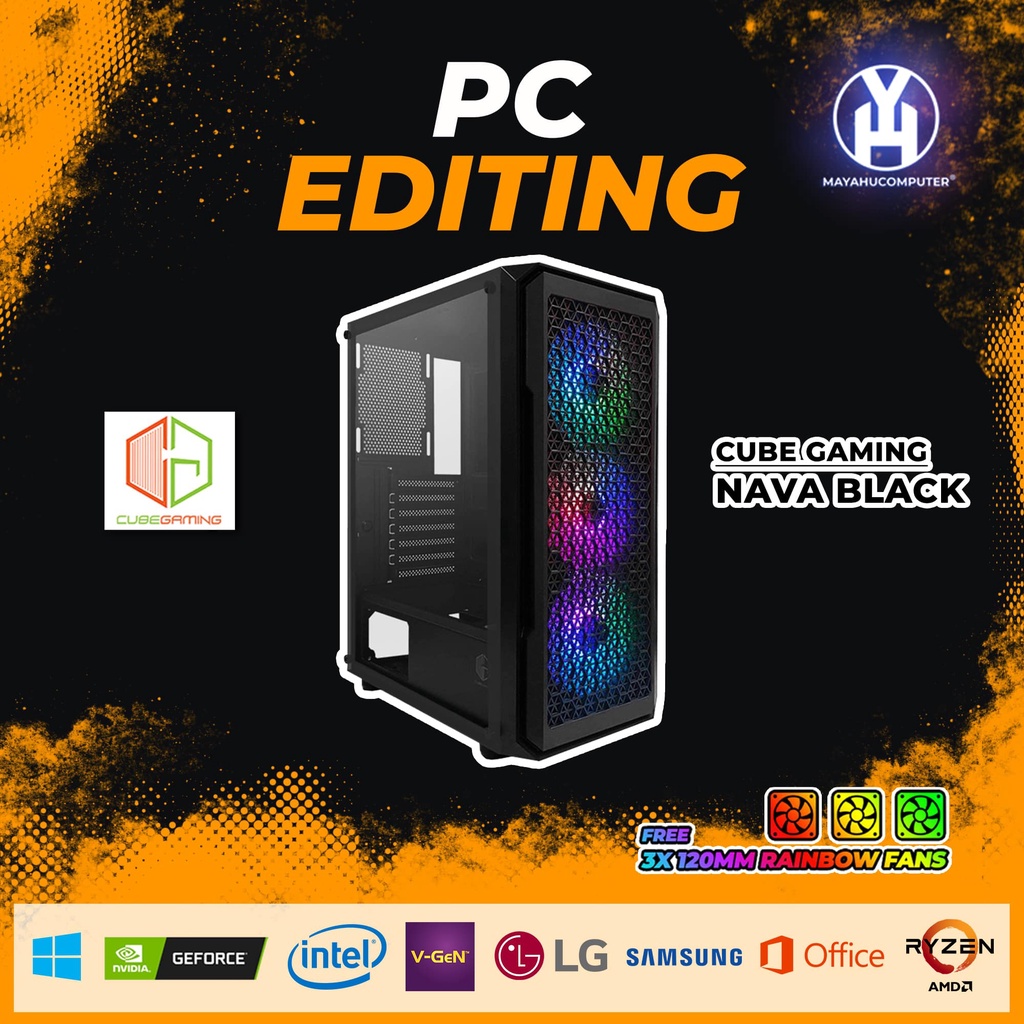 PC GAMING I5 3470 VGA RX 550 PC EDITING RX 550 PC GAMING MURAH