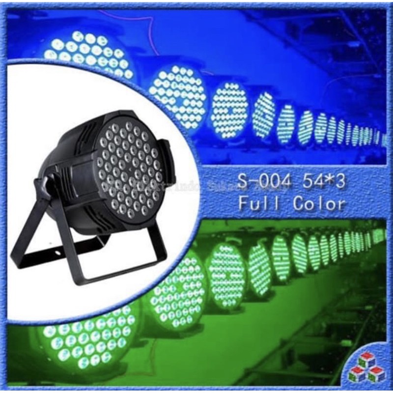 lampu par LED 54x3 watt Full colour lampu par54 54 watt lampu panggung disco led 54 watt