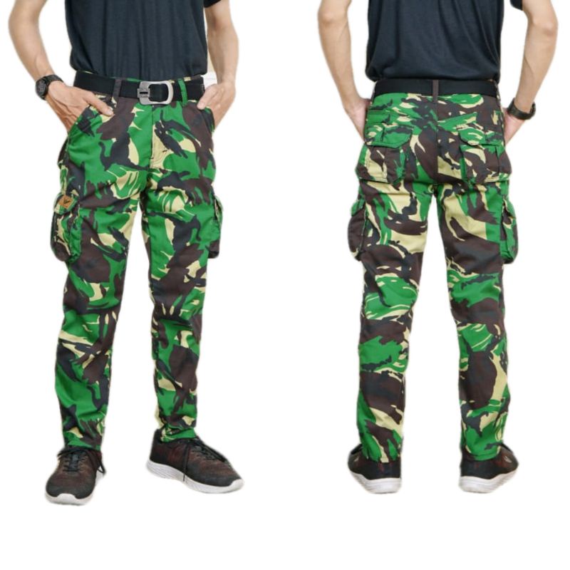 YANG LAGI HITS Celana Cargo Army panjang pria Army Loreng Ufc venum size 28-38
