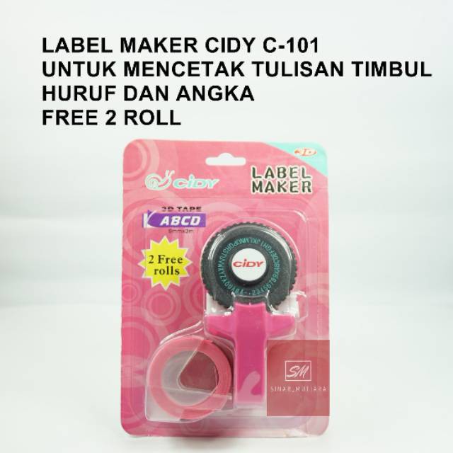 

LABEL NAMA EMBOSS CIDY ( FREE 2 ROLL )