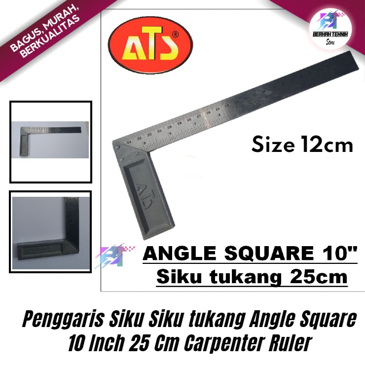 

Penggaris Siku Siku tukang Angle Square 10 Inch 25 Cm Carpenter Ruler