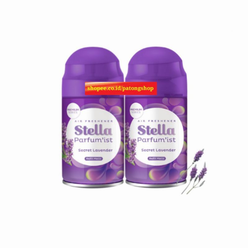 STELLA MATIC REFILL LAVENDER 225ML Multipack isi 2 pcs / Pengharum Ruangan