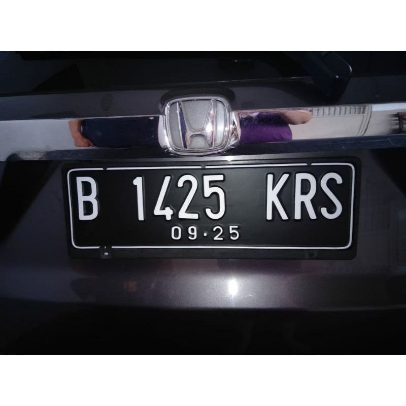 plat nomor mobil LOGO standar Samsat (harga 2plat)