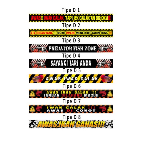 

stiker aquarium stiker iwak galak stiker predator stiker koki stiker ikan