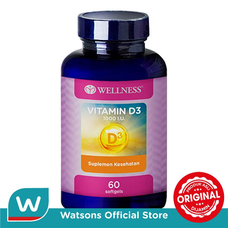 Wellness Vitamin D3 1000IU 60's