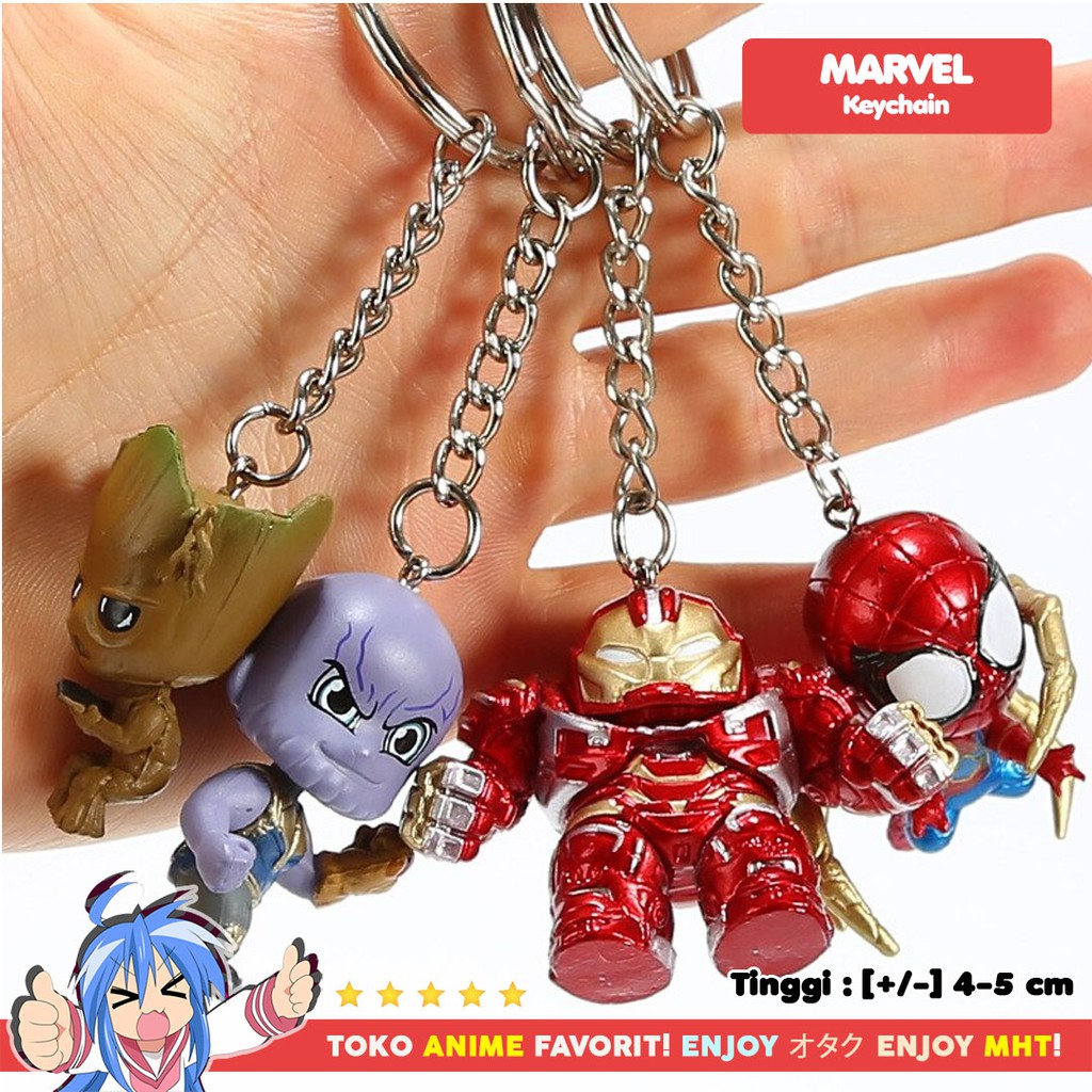 Gantungan Kunci Figure Marvel Avengers Captain America Keychain