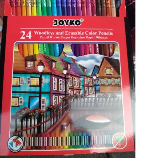 

STAR Pensil warna joyko woodless 12/24 dapat dihapusnya
