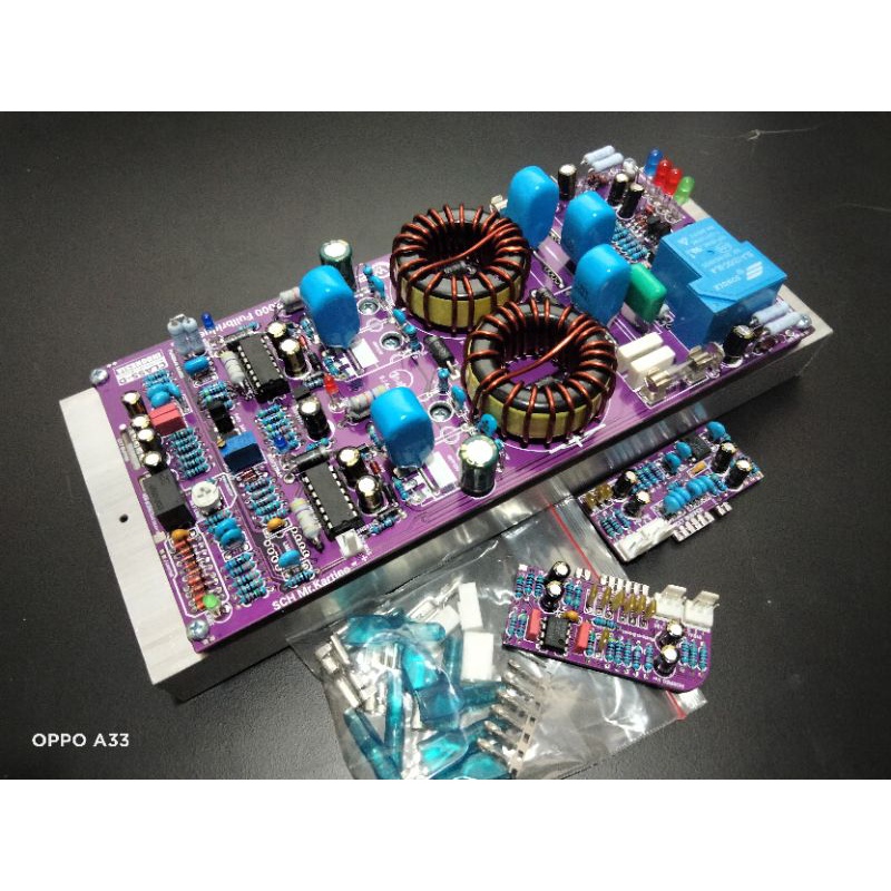 POWER CLASS D FULLBRIDGE UCD 2500WATT + 2 BUFFER KOMPLIT