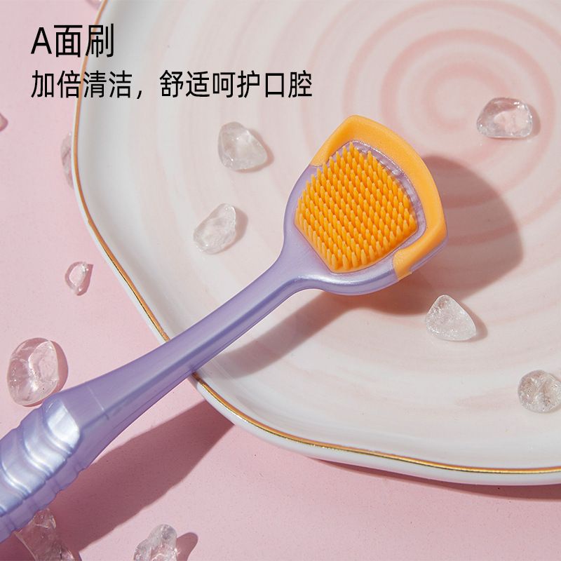 (BOW) Sikat Pembersih Lidah Penghilang Bau Mulut Tongue Scraper Cleaning Brush