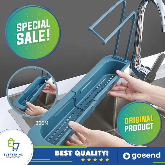 Ready stock instant GOSEND Kitchenery Telescopic Rack ORIGINAL