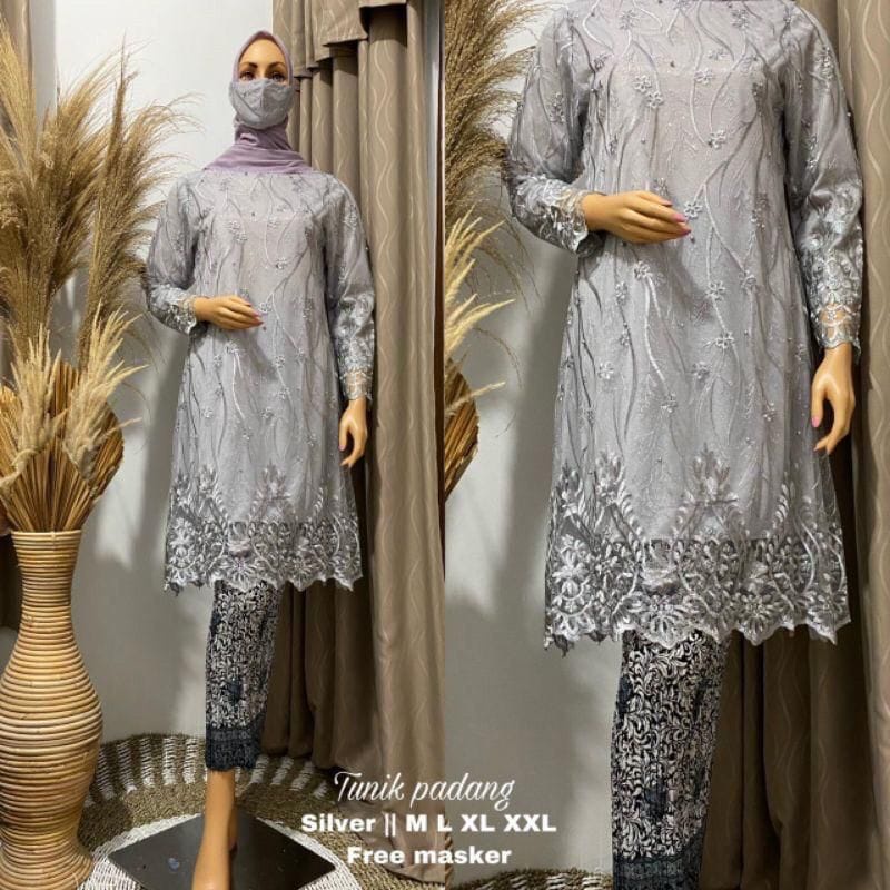 Gallery kebaya - Setelan kebaya tunik tille padang / kebaya syar'i / kebaya kondangan / kebaya modern