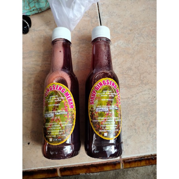 Jual Sirup Ginseng Merah Korea 250ml Shopee Indonesia