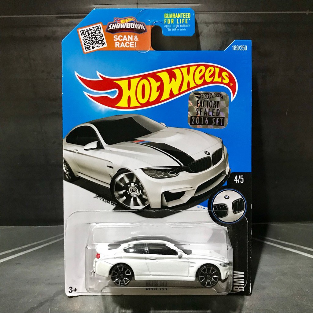 Hot Wheels BMW M4 Factory Sealed 2016 White BMW Series