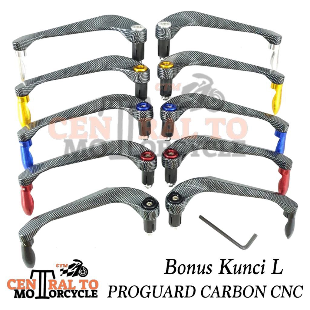 Proguard Karbon / Handguard Carbon / Pelindung Jari Tangan Stang Motor CNC Bisa Untuk Semua Motor