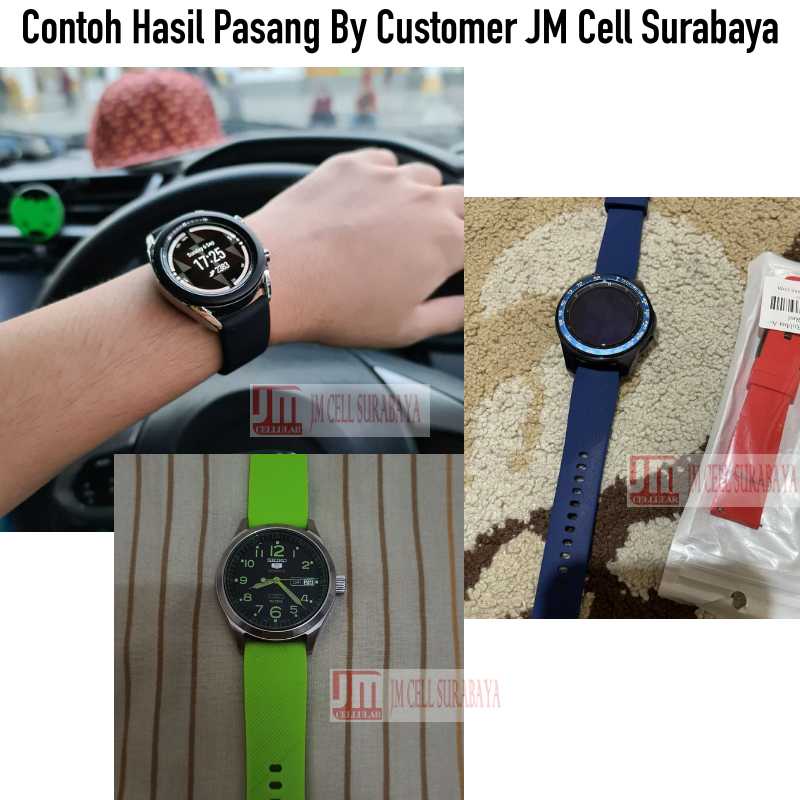 Tali Silikon Sports Strap Band - Samsung Galaxy Watch 42mm - Active 1 2 40mm 44mm - Amazfit BIP 20mm