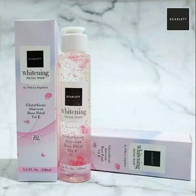 SCARLETT WHITENING FACIAL WASH - CUCI MUKA SCARLET - SABUN WAJAH