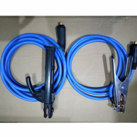 PAKET KABEL LAS 25mm SUPERFLEX FULL TEMBAGA | PAKET KOMPLIT STANG LAS LISTRIK 200amper & TANG MASSA 