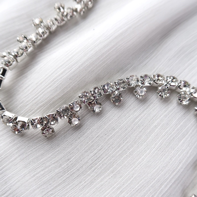 Payet Rangkai Maya | Kristal Swarovski Cantik Mewah Import Jahit Tempel Fancy Bridal Rhinestone | Is