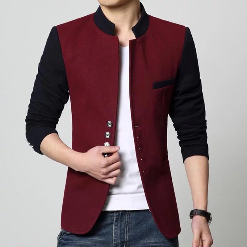 BLAZER COWOK SLIMFIT SUPER RAIN MAROON TWIST NIKAYU SIZE (S,M,L,XL) - BLAZER SEMI FORMAL KOMBINASI PRIA RAIN MAROON SLIMFIT ORIGINAL NIKAYU HIGH TWIST PREMIUM