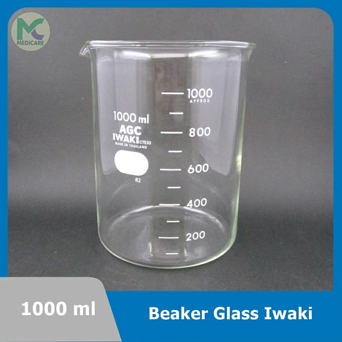 Jual Beaker Glass 1000 Ml Iwaki Shopee Indonesia