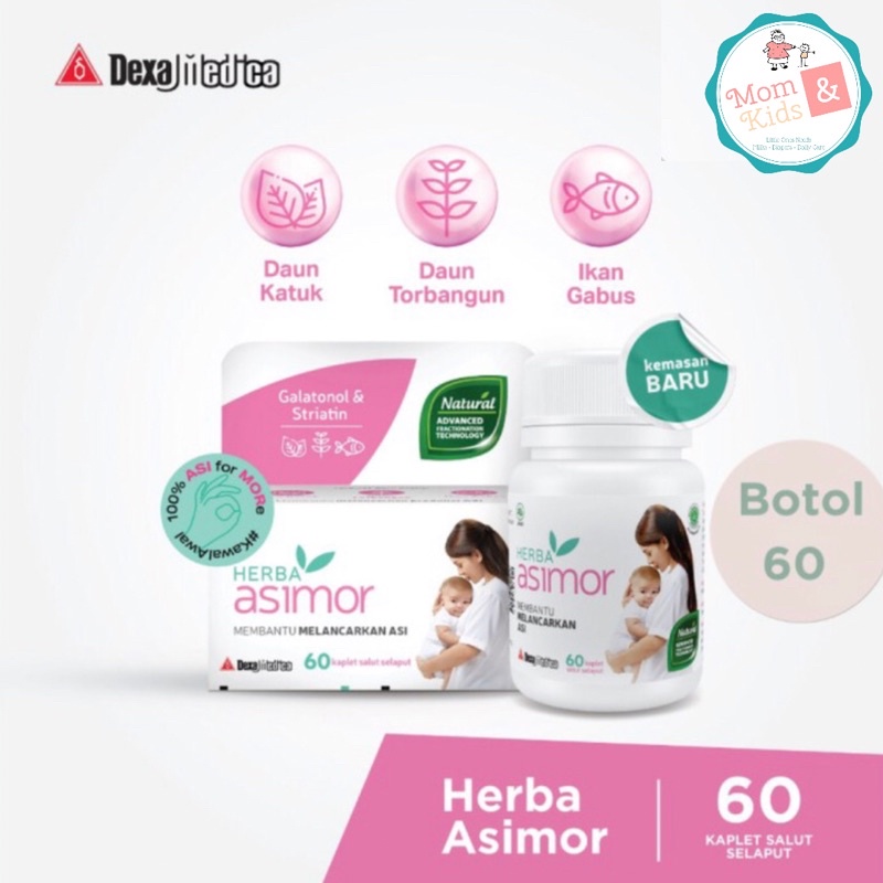 Herba Asimor Pelancar ASI 60 kapsul / Herba Asimor ASI Booster