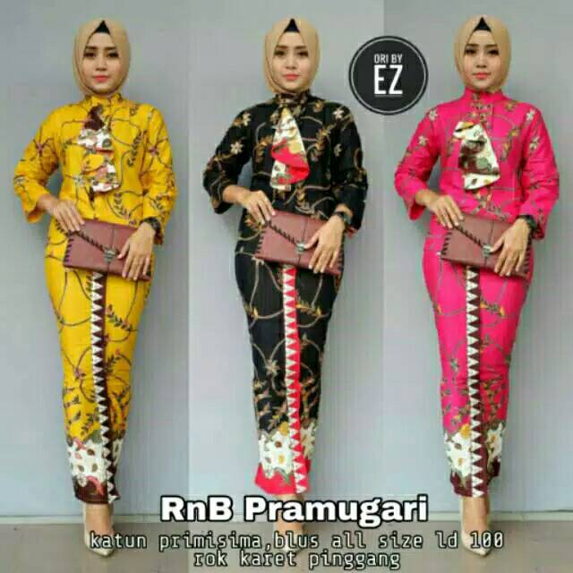 ROK BLUS BATIK PRAMUGARI JENIFER NAURA