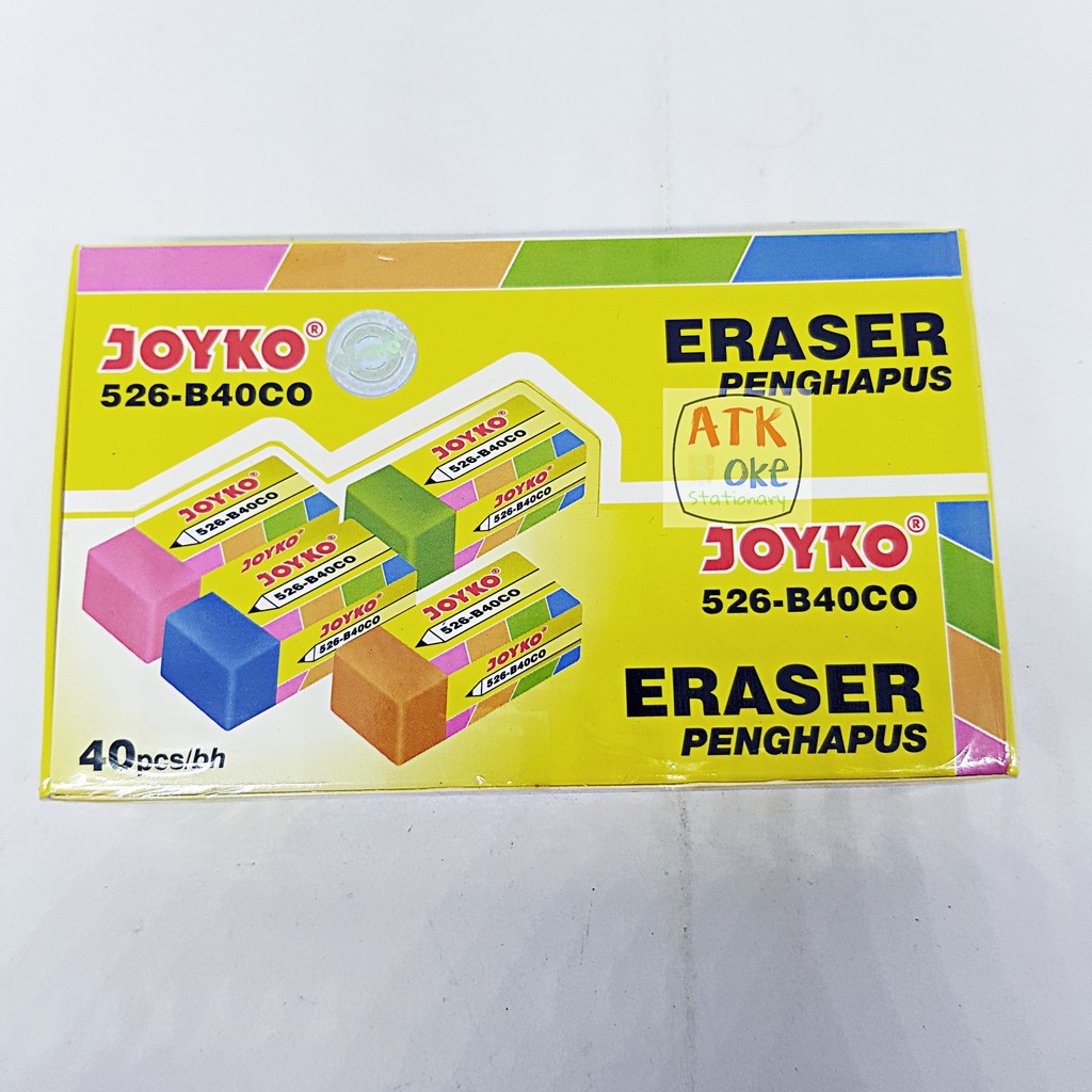 

1 Pcs Penghapus Joyko Warna Kecil 526 B40CO