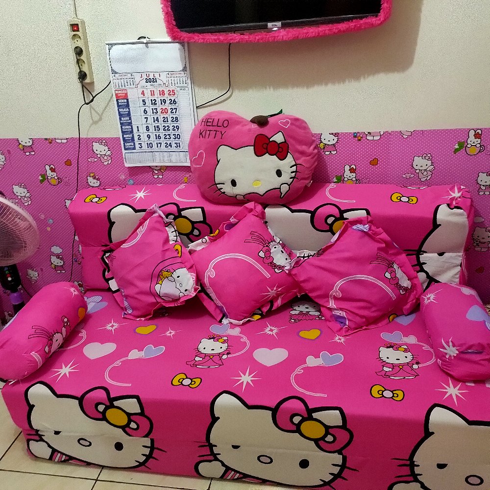 Cover/sarung Sofa Bed Sofabed  Murah Uk-(200x160x20)&(200x180x20)