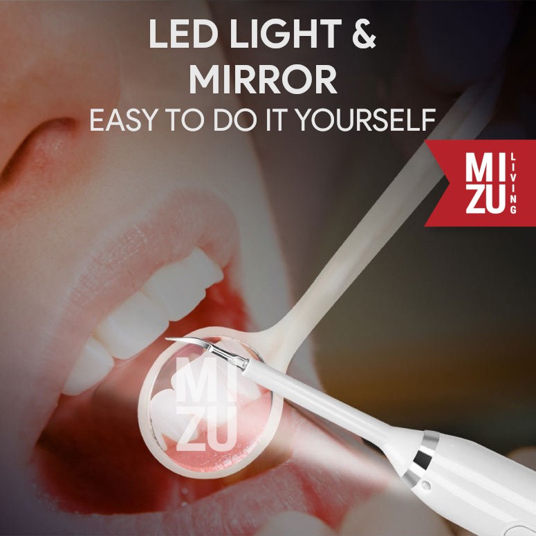 MIZU SHIKA Dental Scaling Pembersih Karang Gigi Sonic Electric Toothbrush Sikat Gigi Elektrik SET