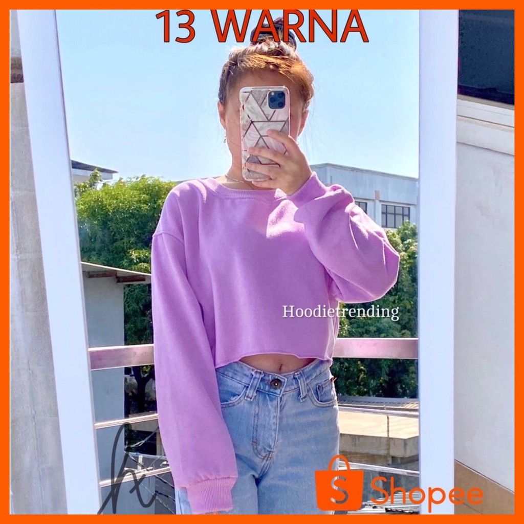 HODISO - Crewneck Sweater Crop Polos