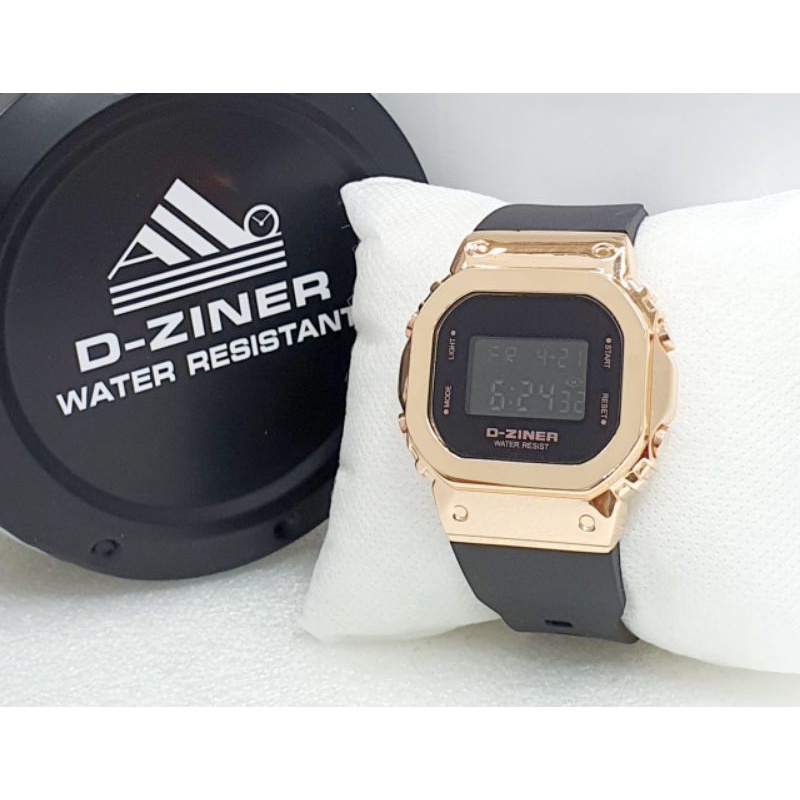 JAM TANGAN PRIA D-ZINER 8300 ORIGINAL RUBBER DIGITAL || DIAMETER 4,3CM ||