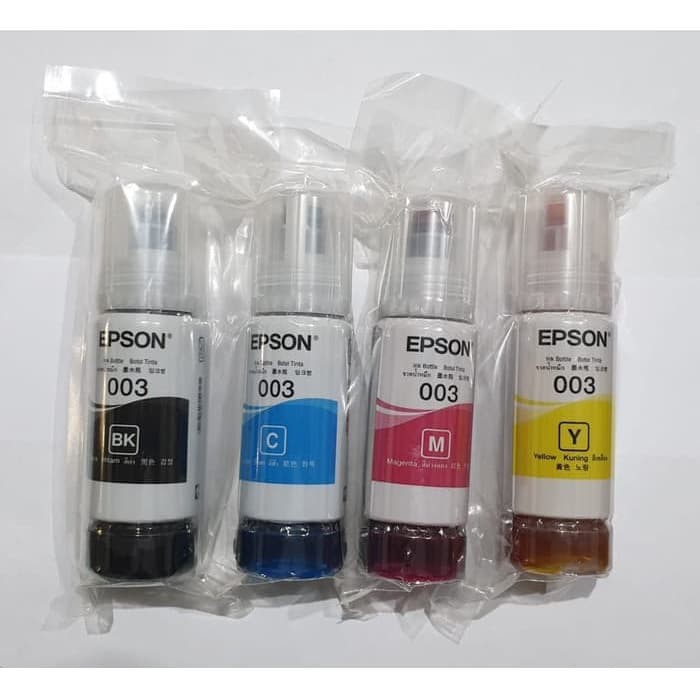 Tinta EPSON 003 Bk CMY Set L 1110 3100 3101 3110 3150 5190 Loose pack