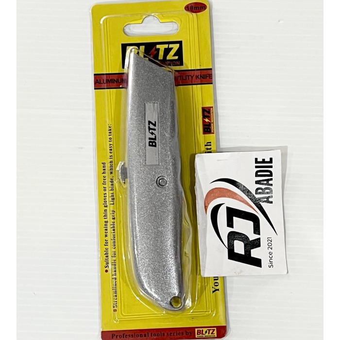 Pisau Karpet Cutter Serbaguna Aluminium Carpet Utility Knife BLITZ