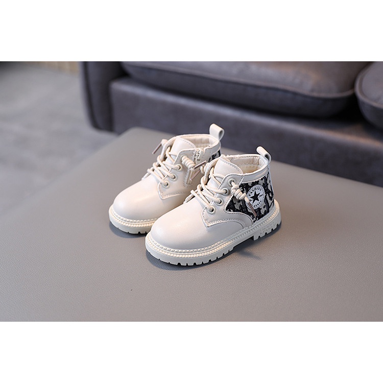 READY COD!! Sneakers anak keren korean style hitam &amp; putih / sepatu anak unisex / sneaker anak lakilaki GOOD QUALITY