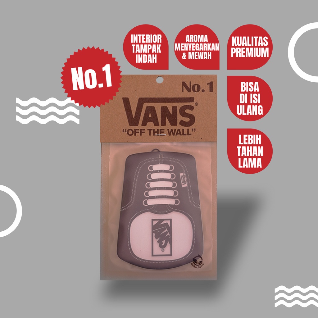 Parfum Pewangi Mobil Gantung Mewah Tahan Lama Kertas Refill - Pengharum Ruangan Premium - VANS AIR FRESHENER