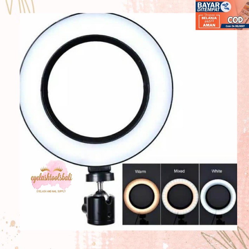 RING LIGHT 16CM INCLUDE TRIPOD 2.1M