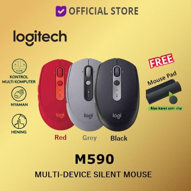 Logitech M590 Multi Device Wireless Mouse : Device Silent Mouse M 590 Termurah
