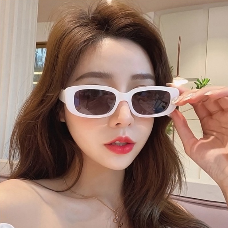 COD Kacamata Hitam Murah pelindung UV INS Korea Kacamata fashion Hitam Retro Gaya Sunglasses Women - ol