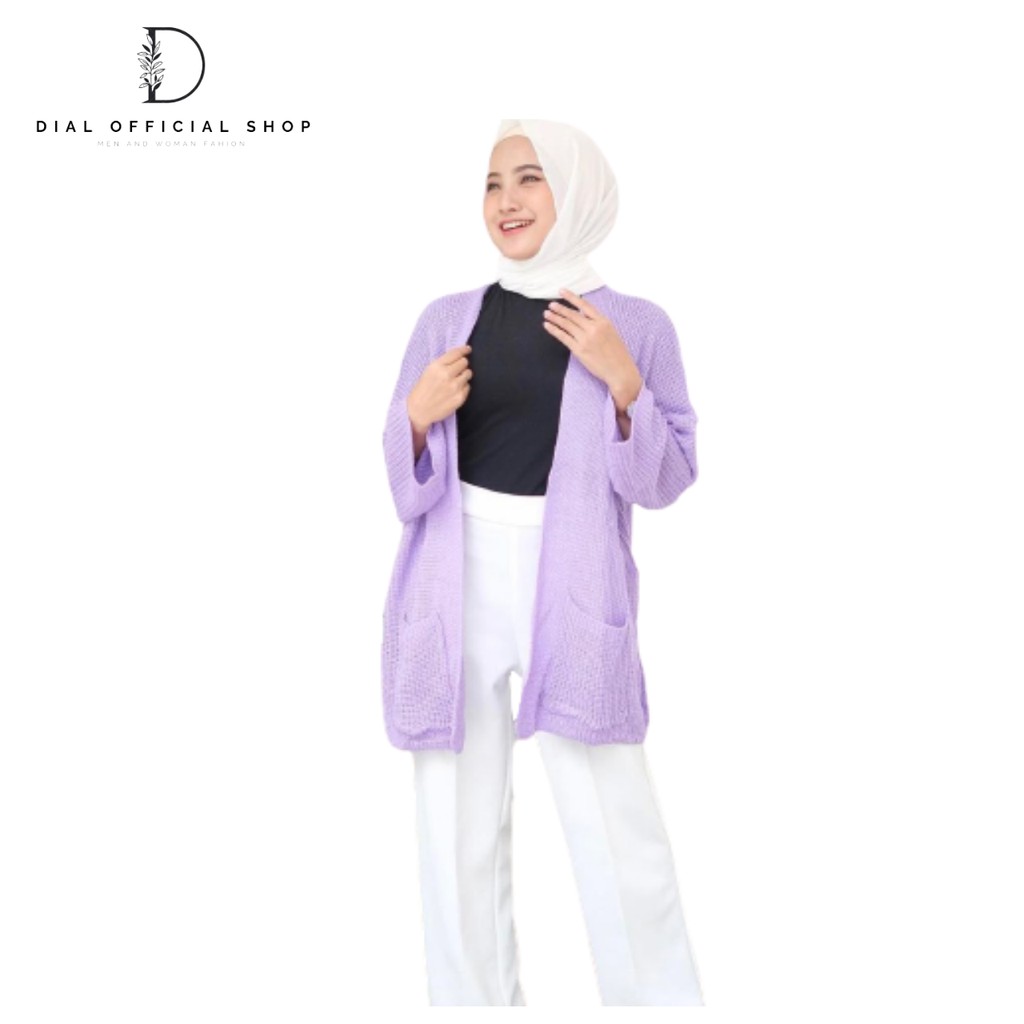 DIAL - Cardigan Rajut Panjang Tebal Loocy 7 Gate Kardigan Wanita-7