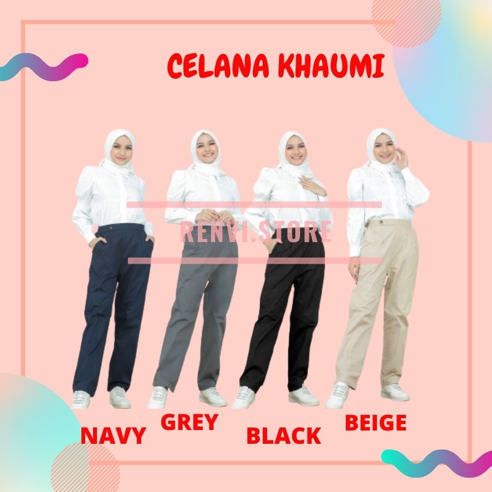 ROCELLA CELANA KHAUMI, CELANA PANJANG, CELANA WANITA, CELANA REMAJA, CELANA KERJA, CELANA KERJA REMA